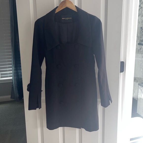 Amanda Uprichard Black Label Tavira Blazer Dress Double Breasted Short Medium - Picture 5 of 6